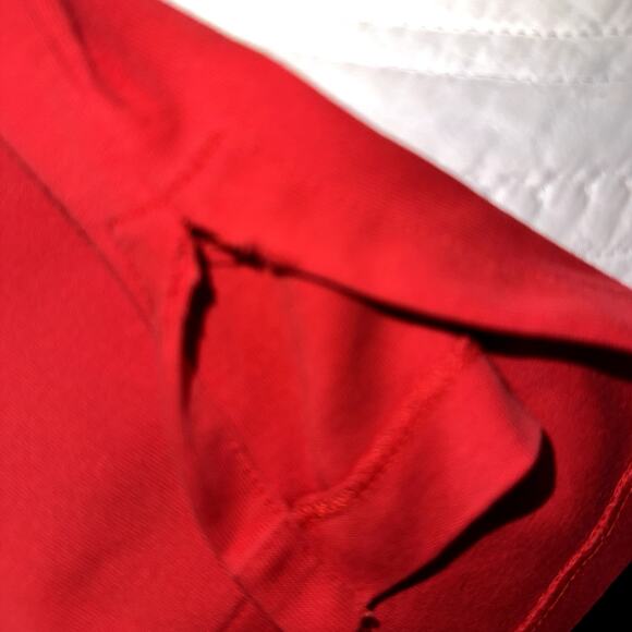 Polo Ralph Lauren Mens Size Medium Classic Red Long Sleeve Collared Polo - Picture 7 of 11